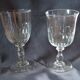 2 crystal glasses