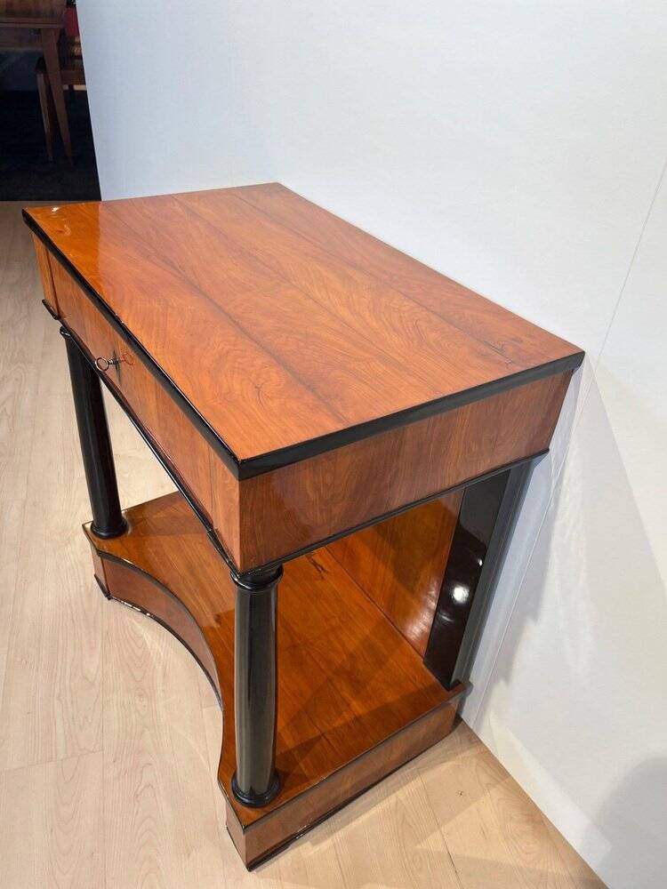 Biedermeier Console Table in Cherry Veneer, 1820
