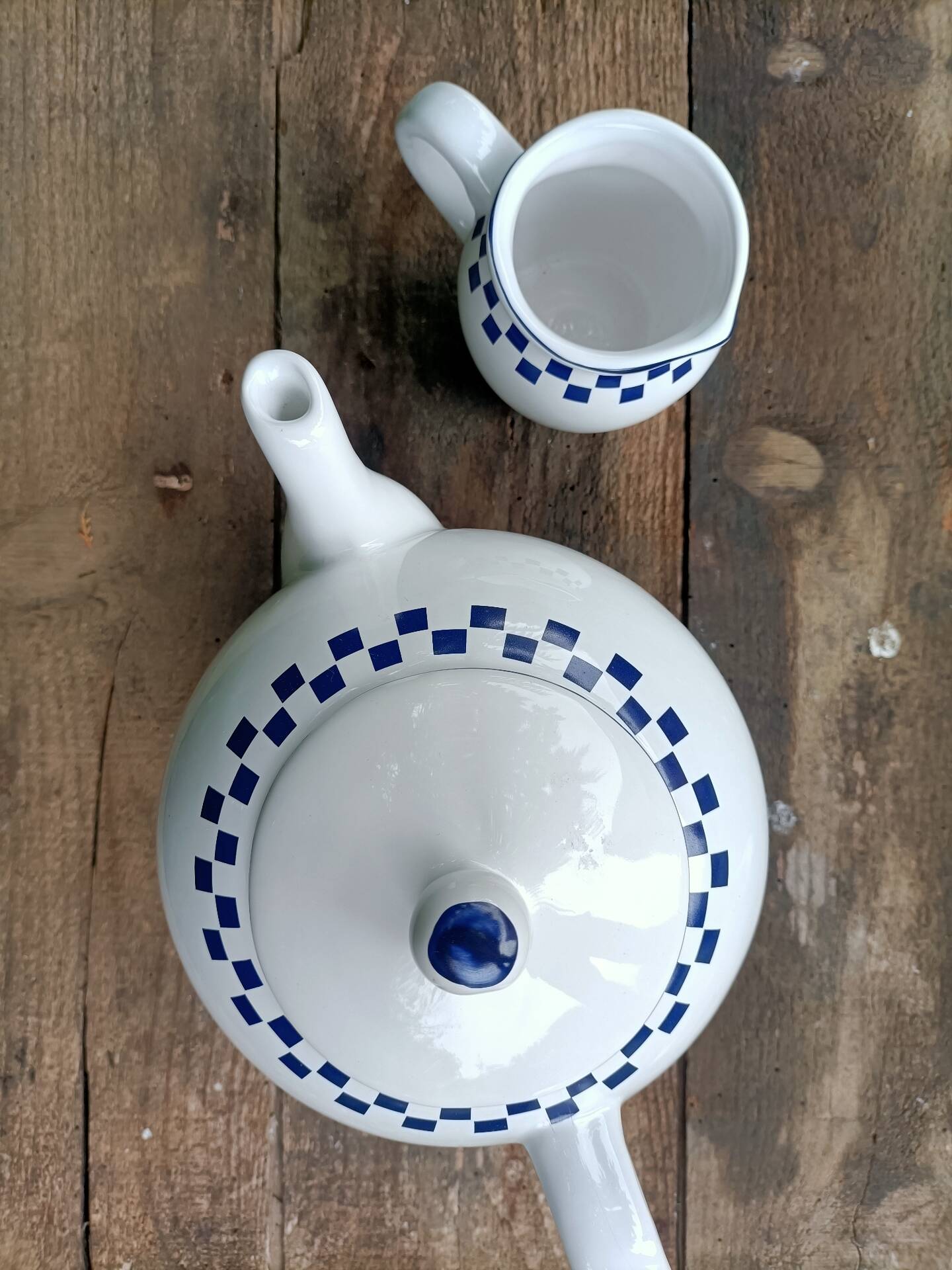 Retro Brass Teapot and Milk Jug Set, Country Style 💐