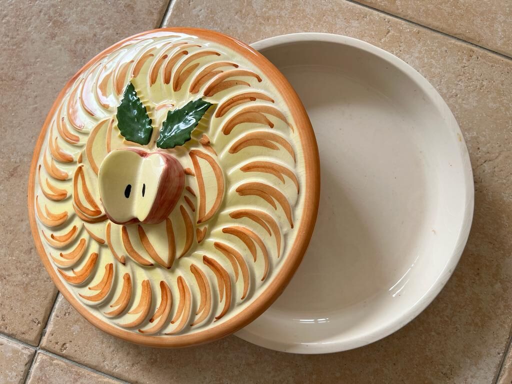 Cake Mold / Presentation Dish Apple Pie - Ceramic