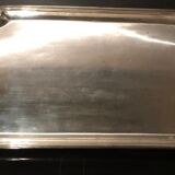 Silver metal serving tray