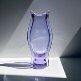Bohemian Alexandrite Glass Vase by Miroslav Klinger 1960s