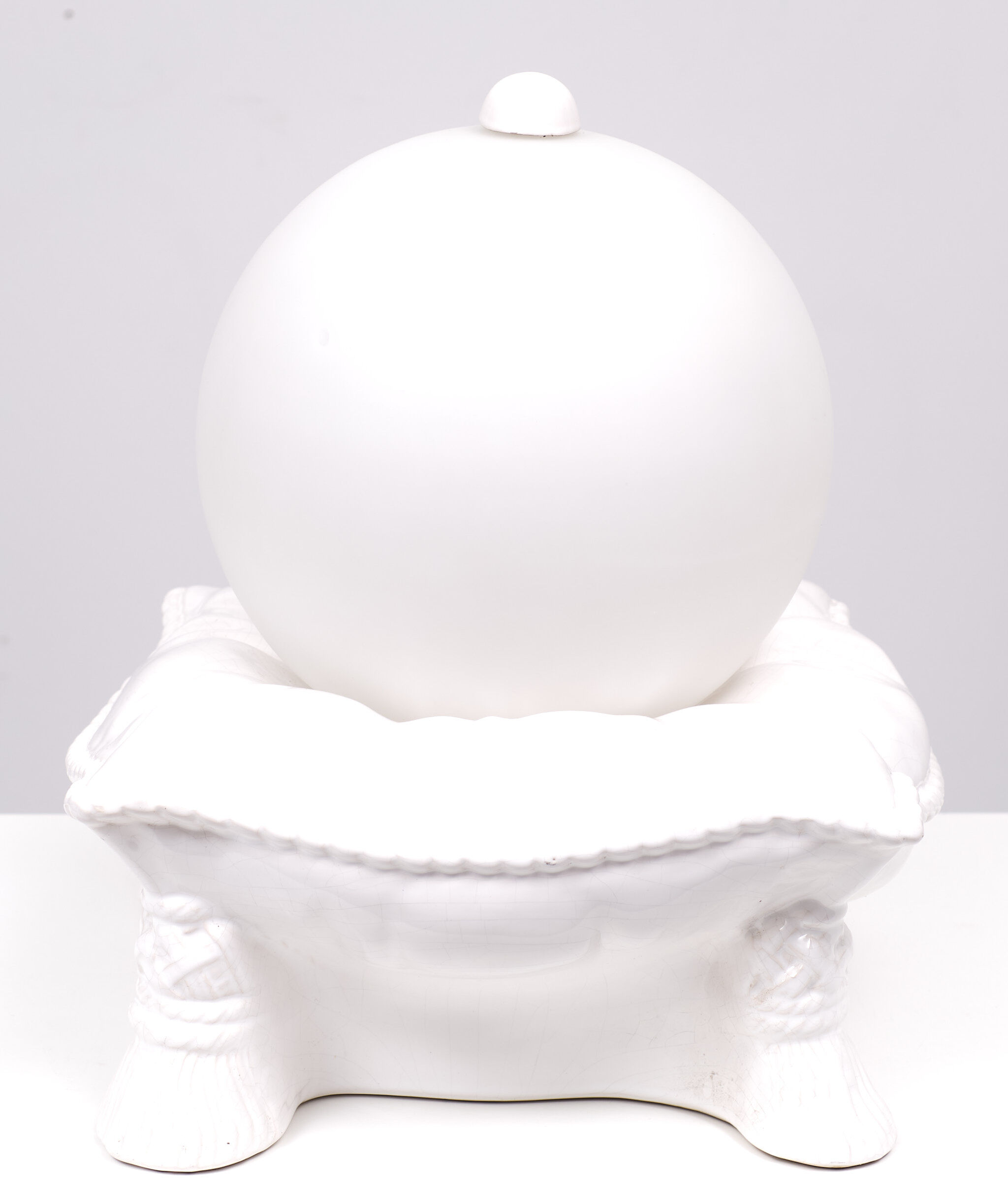 Lampe de table coussins en céramique globe 1970s italie