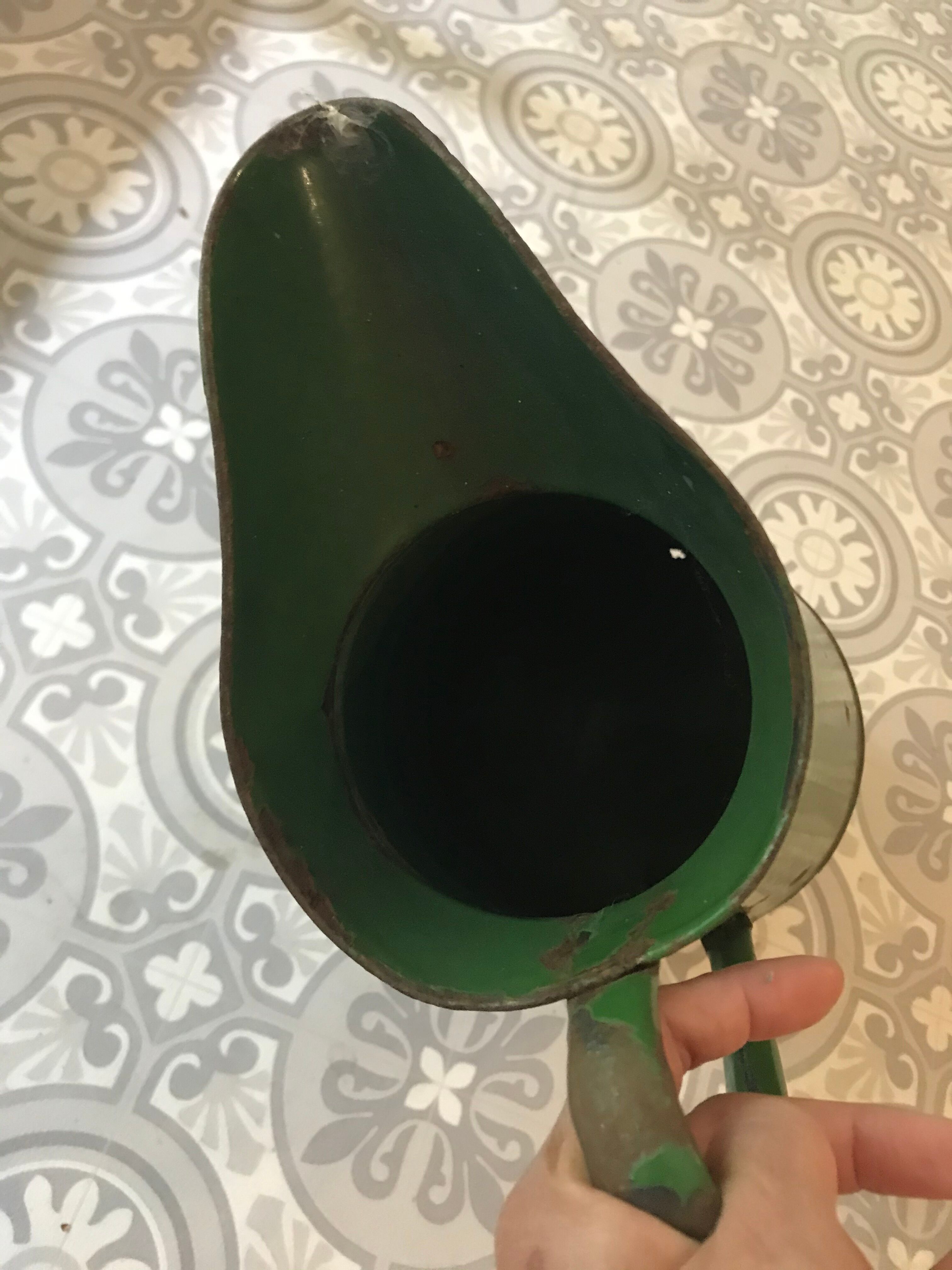 Water jug flower pot enamel