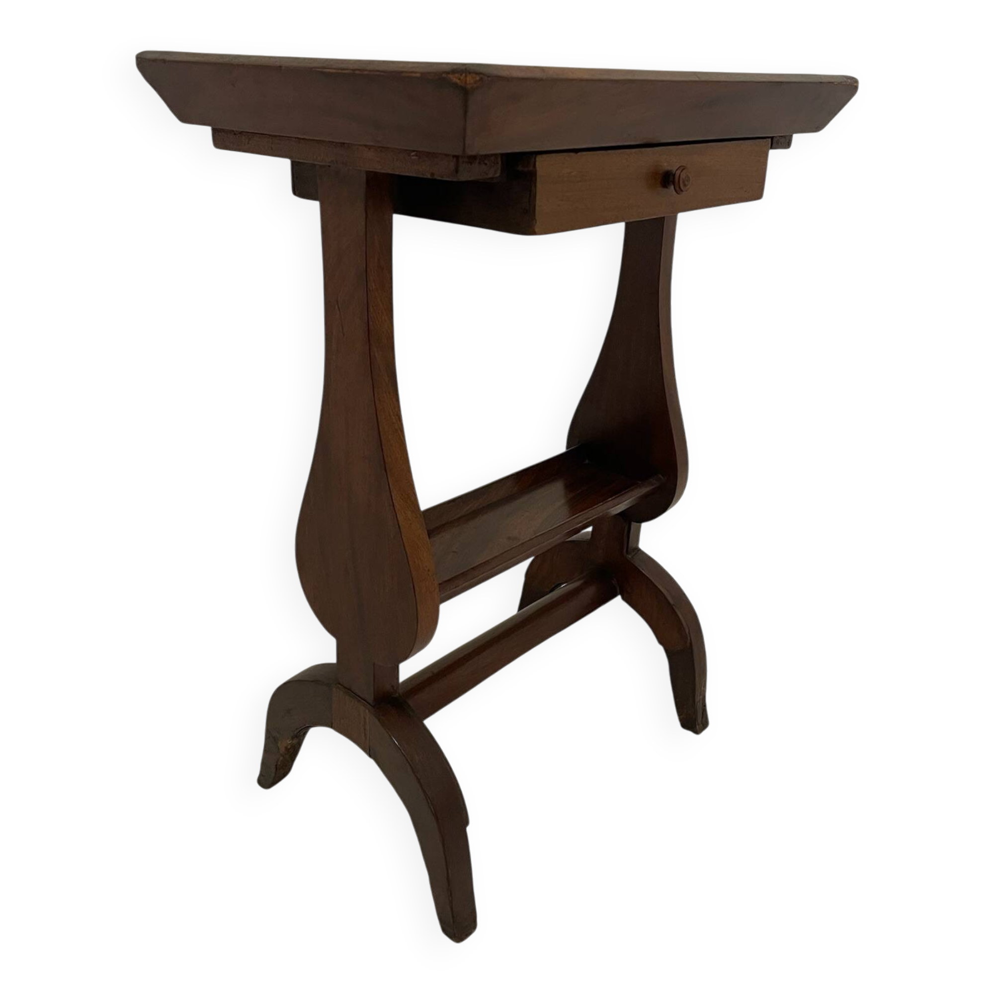 Mahogany gueridon from the 19th century - one drawer