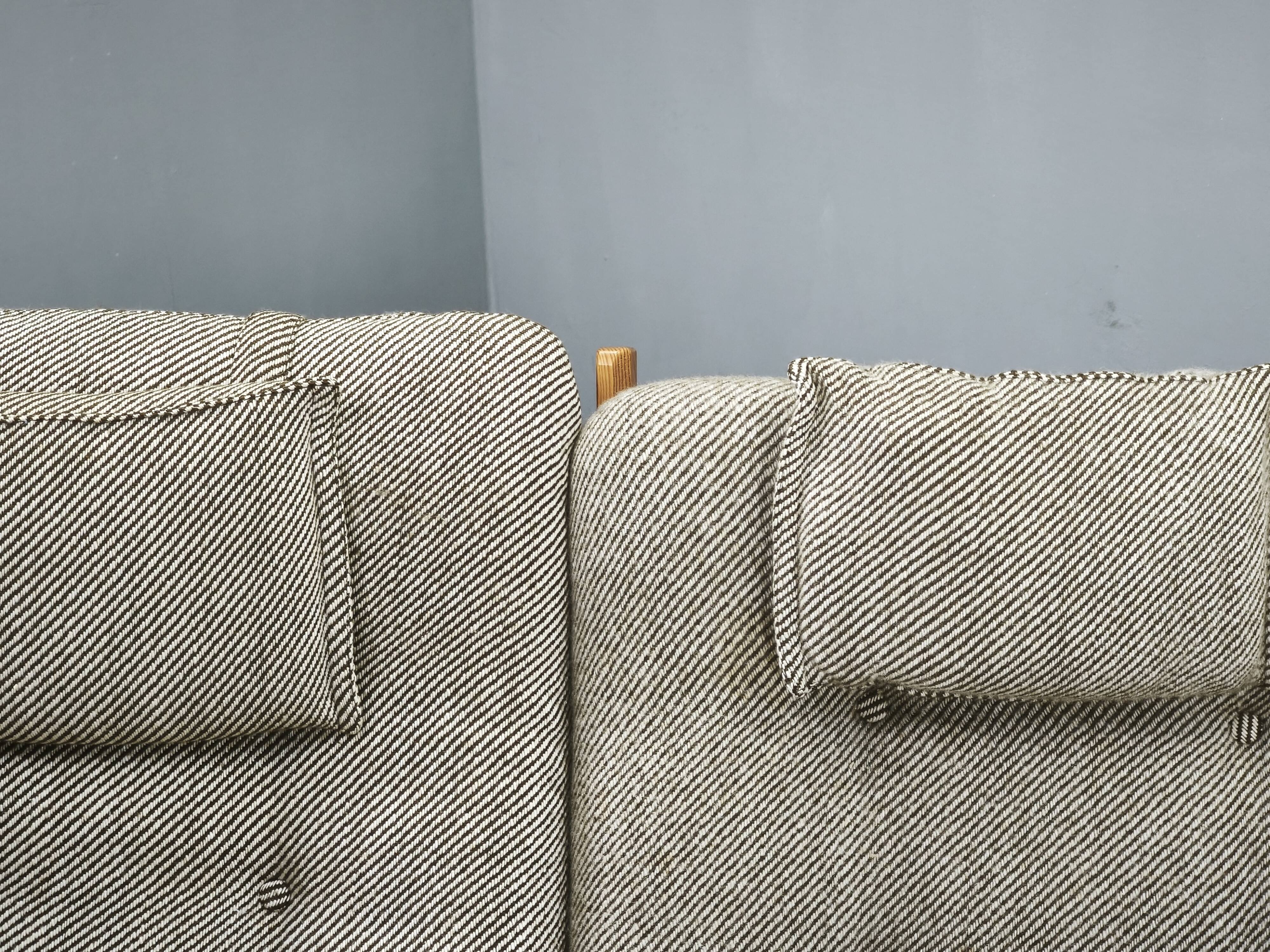 Yngve Ekström Dymling Three-Seater Pine Sofa for Swedese, 1970s