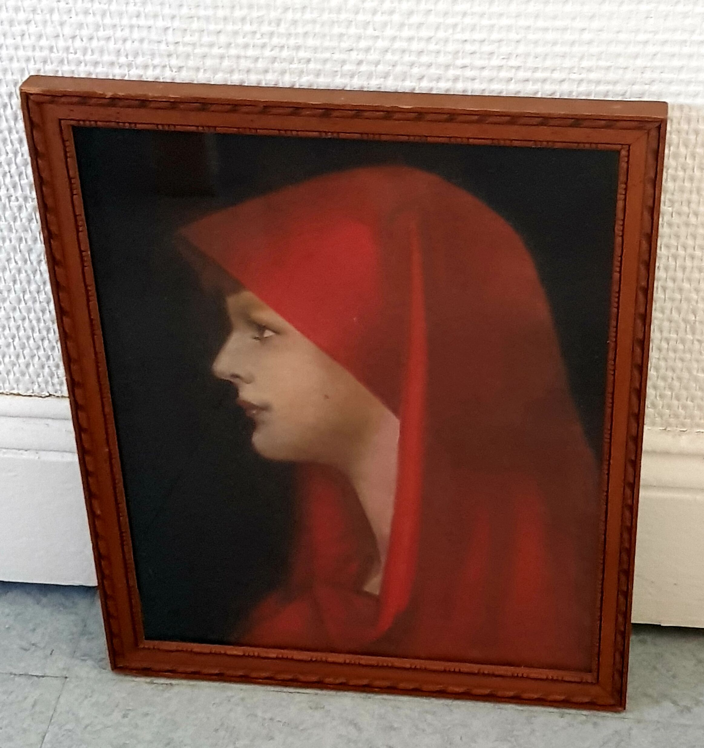 Pastel portrait of woman