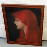 Pastel portrait of woman