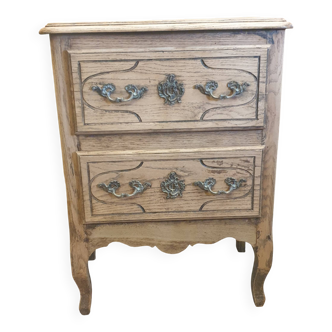 Commode vintage en bois naturel