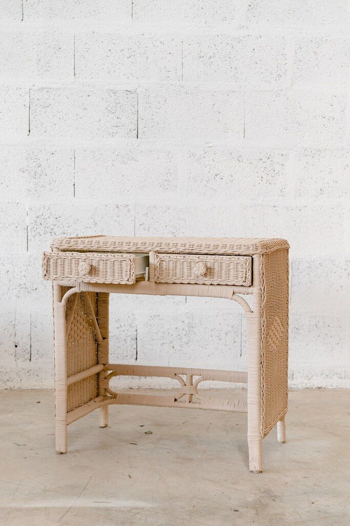 Rattan desk