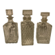 3 Selency x Monoprix Croisé Laroche whisky decanters