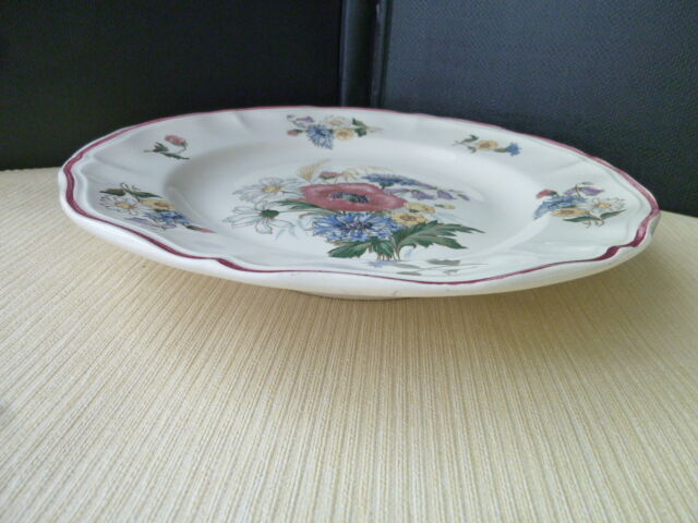 Earthenware compotier dish Digoin Sarreguemines model Agreste