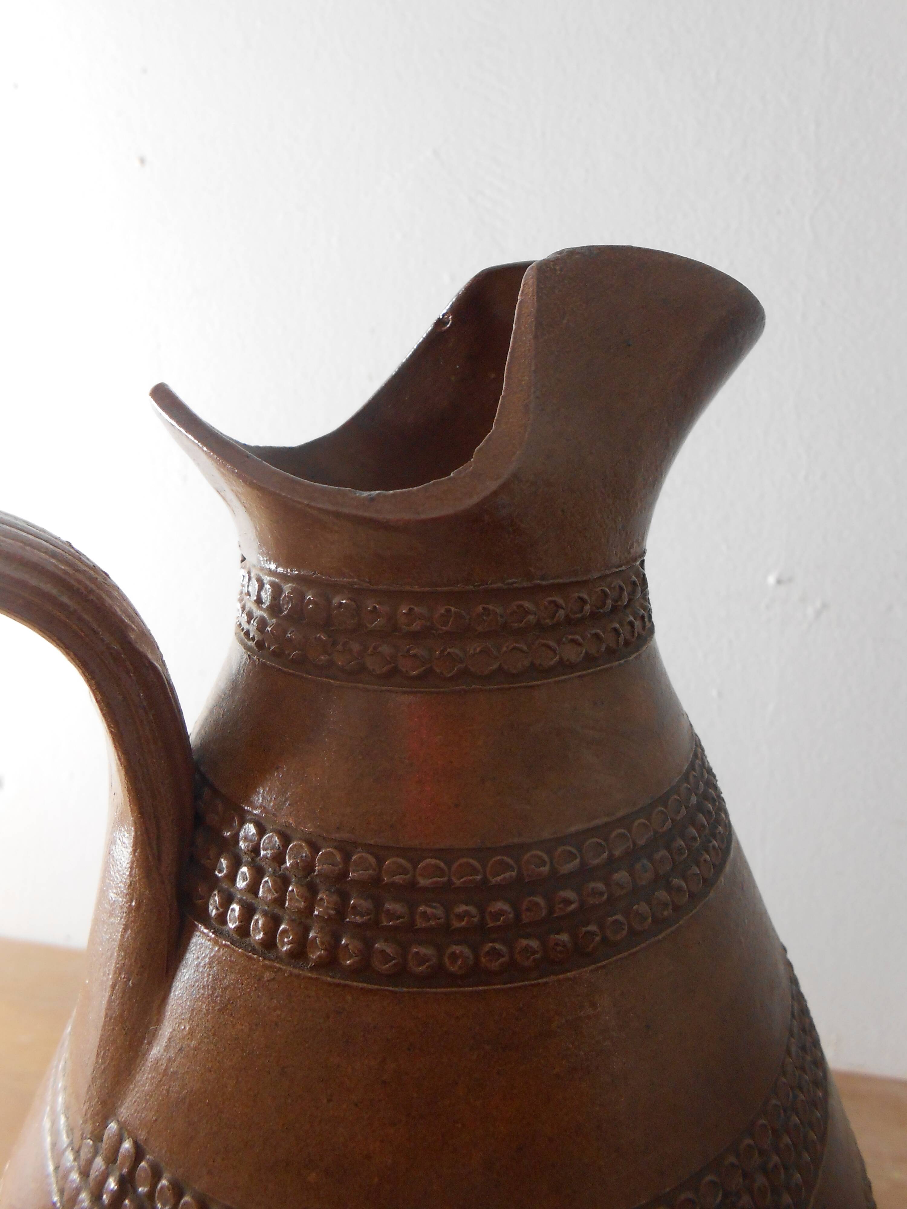 Stoneware pitcher