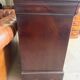 Louis-Philippe mahogany commode with flame finish – 4 drawers – Marble top