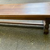 Vintage 19th-century farmhouse bench in solid wood, 250cm