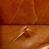 3-seater leather sofa Scandinavian design 1950.