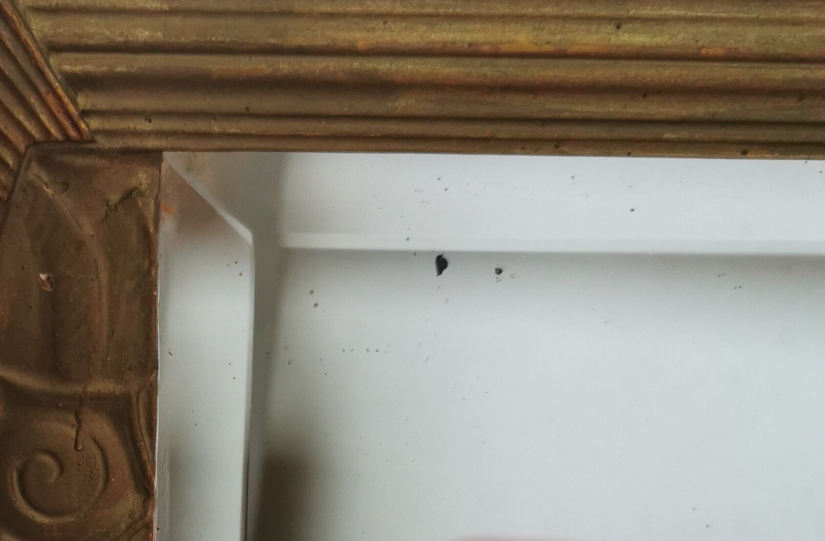 Large Art Deco mirror gilded wood  77x40cm