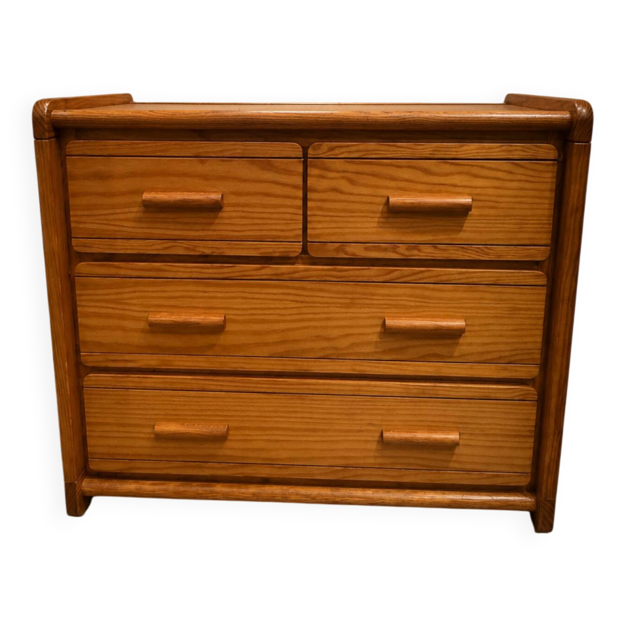 Pine chest of drawers Gautier France, circa 1980