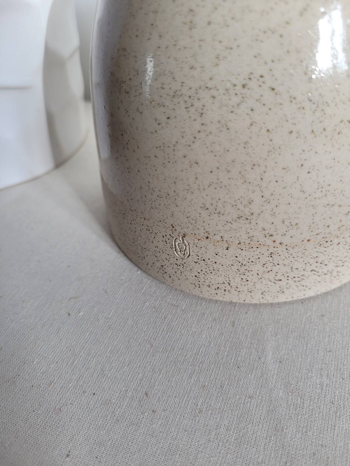 Glazed stoneware vase