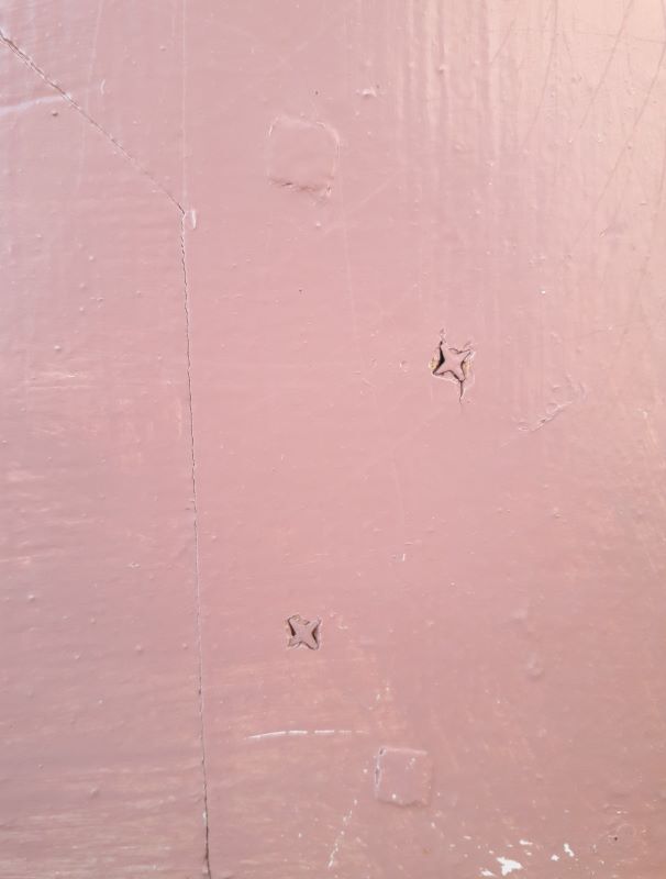 Landing door 210,3x85,6cm old molded