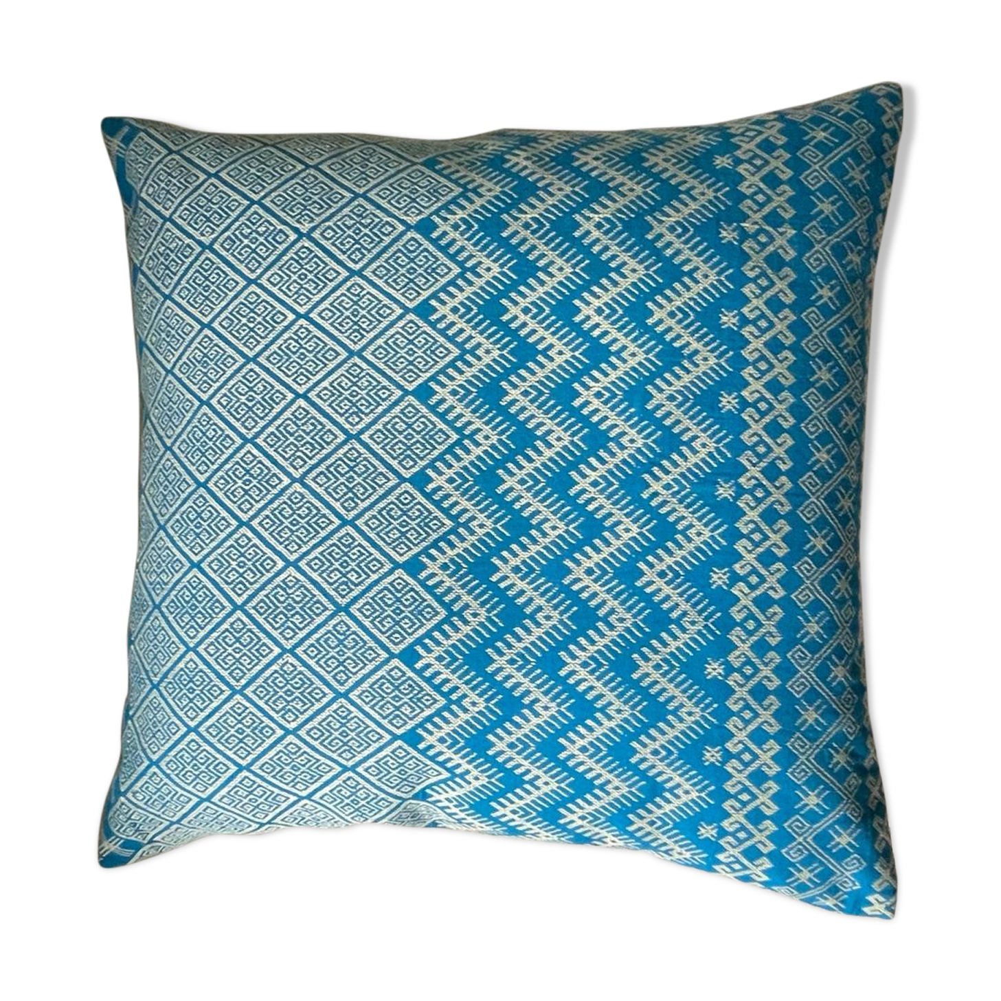 Cushion Kachin turquoise beige 50x50 cm