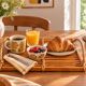 Plateau en rotin vintage