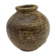 Vase ball in sandstone from Biot signed by Alain Rech