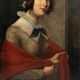 Portrait d'une jeune femme école italienne