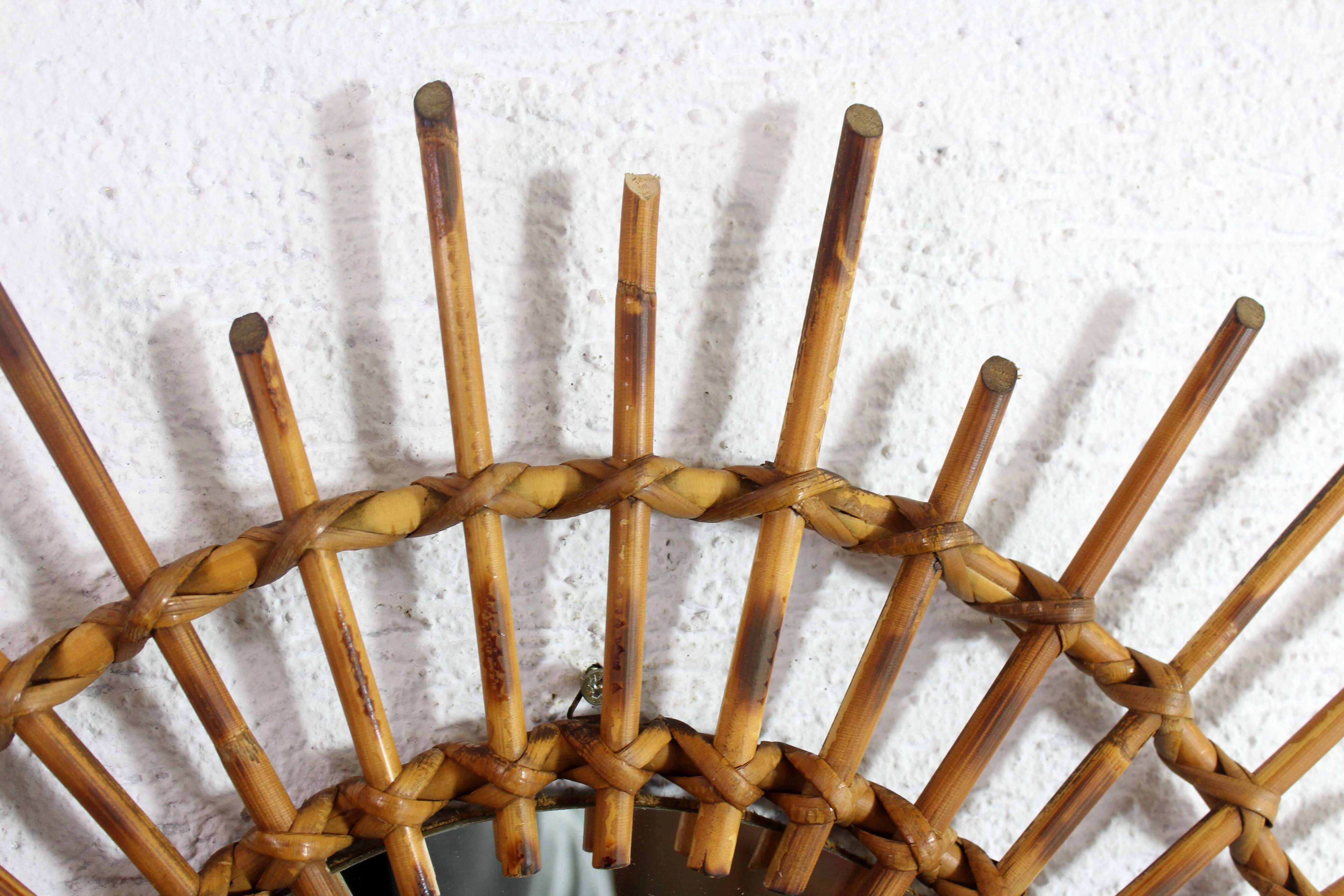 Rattan sun mirror 1970