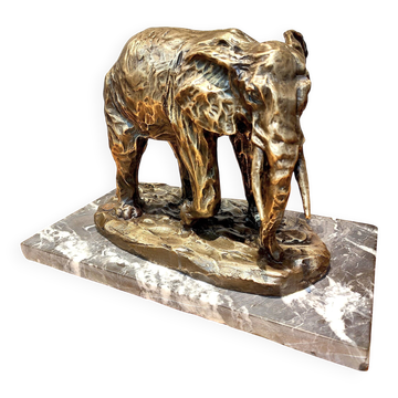 BRONZE ELEPHANT STATUE MILO