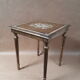 Square pedestal table gilded wood florentine style vintage 1950