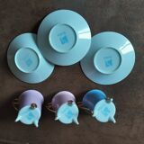 Set of 3 cups and saucers Silea