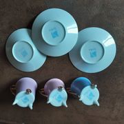 Lot de 3 tasses et soucoupes  Silea
