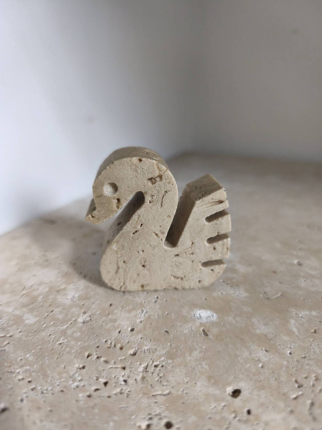 Travertine Swan