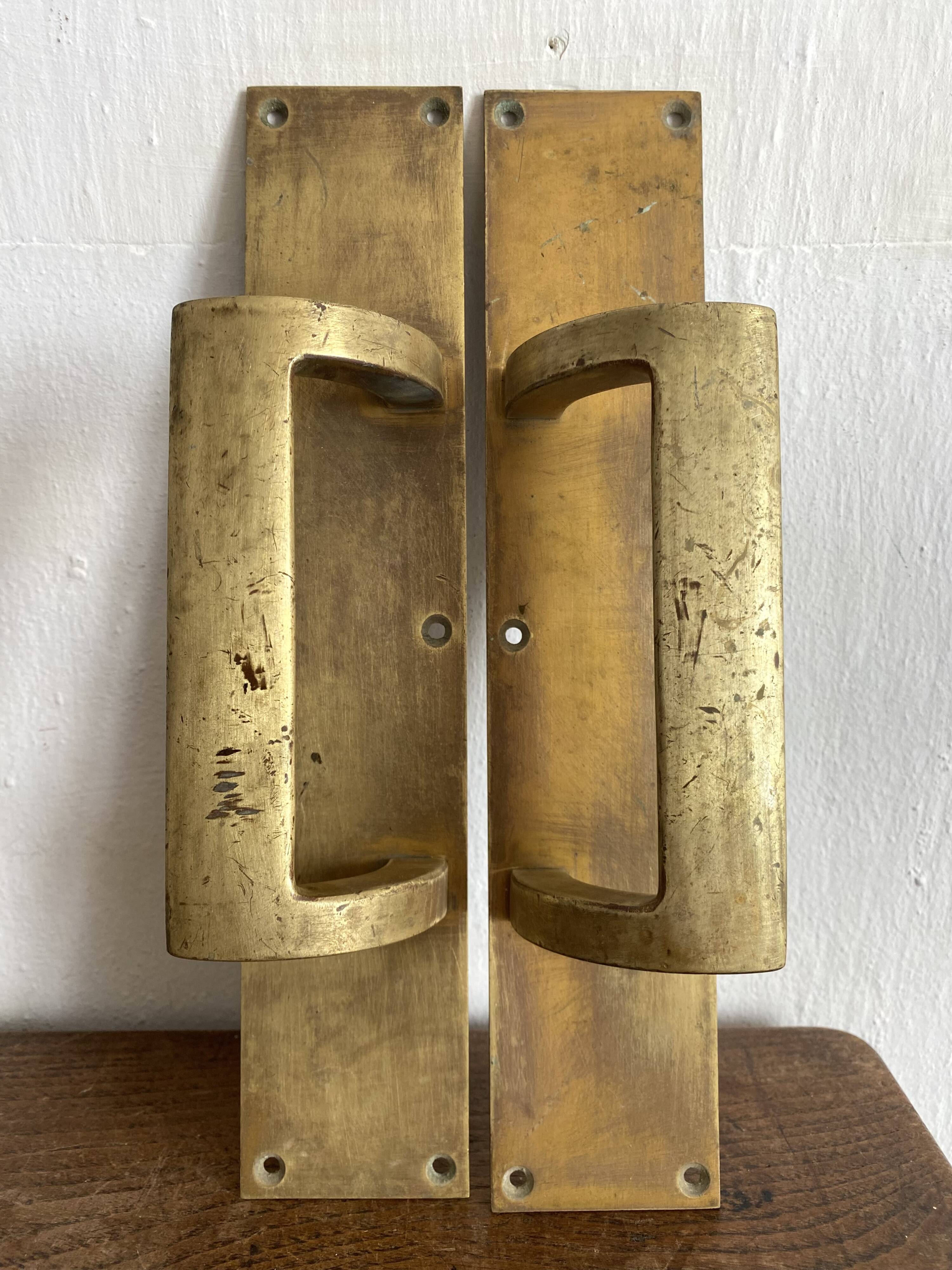 Solid brass door handles, pull handles – Industrial design