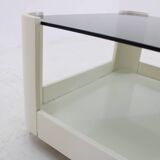 1970s Italian Square Glass Coffee Table