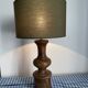 Lampe en bois tourné