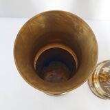 Pair of vintage bamboo-style vases 1970