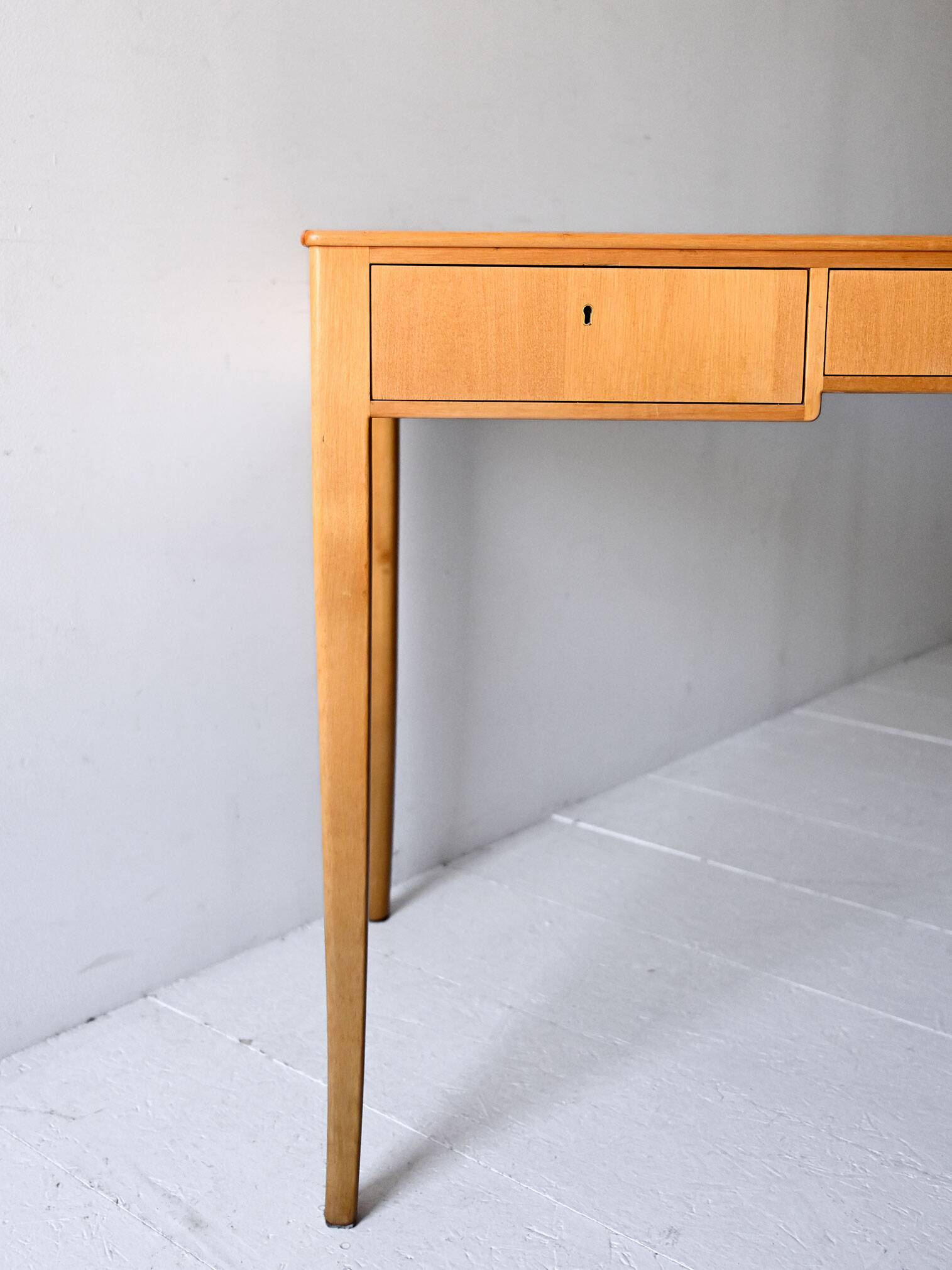 Swedish Light Birch Desk by Carl Malmsten for Åfors, 1940s