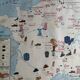Vintage school map of France "Commerce and Clothing"