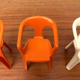 300 Monobloc Decorative Chairs Small by Henry Massonnet for Stamp, France, 1970s, Set of 5