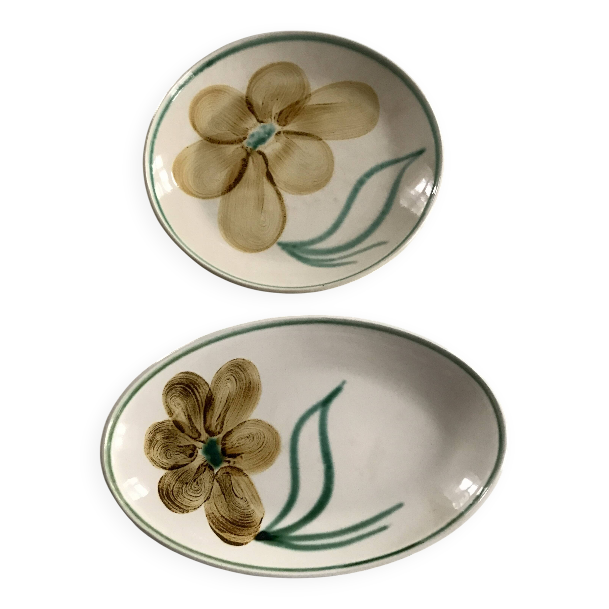 Small vintage ceramic dishes Salins France