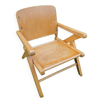 Vintage beech children's chair