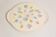 Vintage decorative plate with flowers, mid-century, Germany, 1970s.
