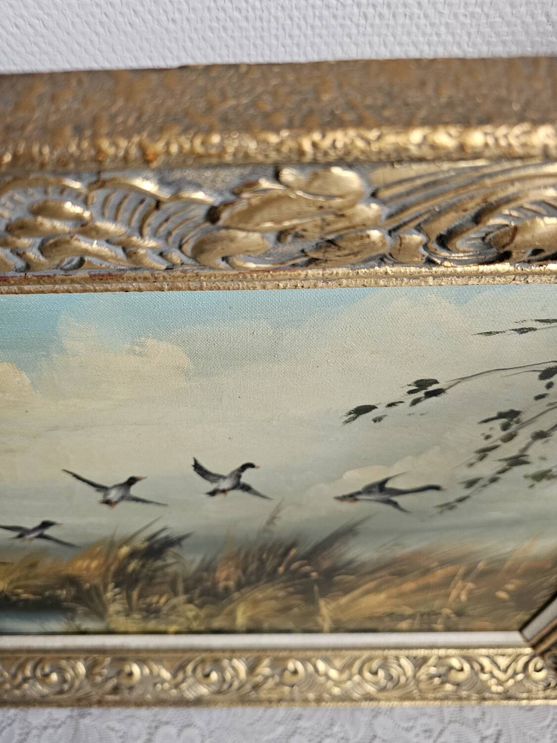 Painting "The Hunt" by Raoul Delbove