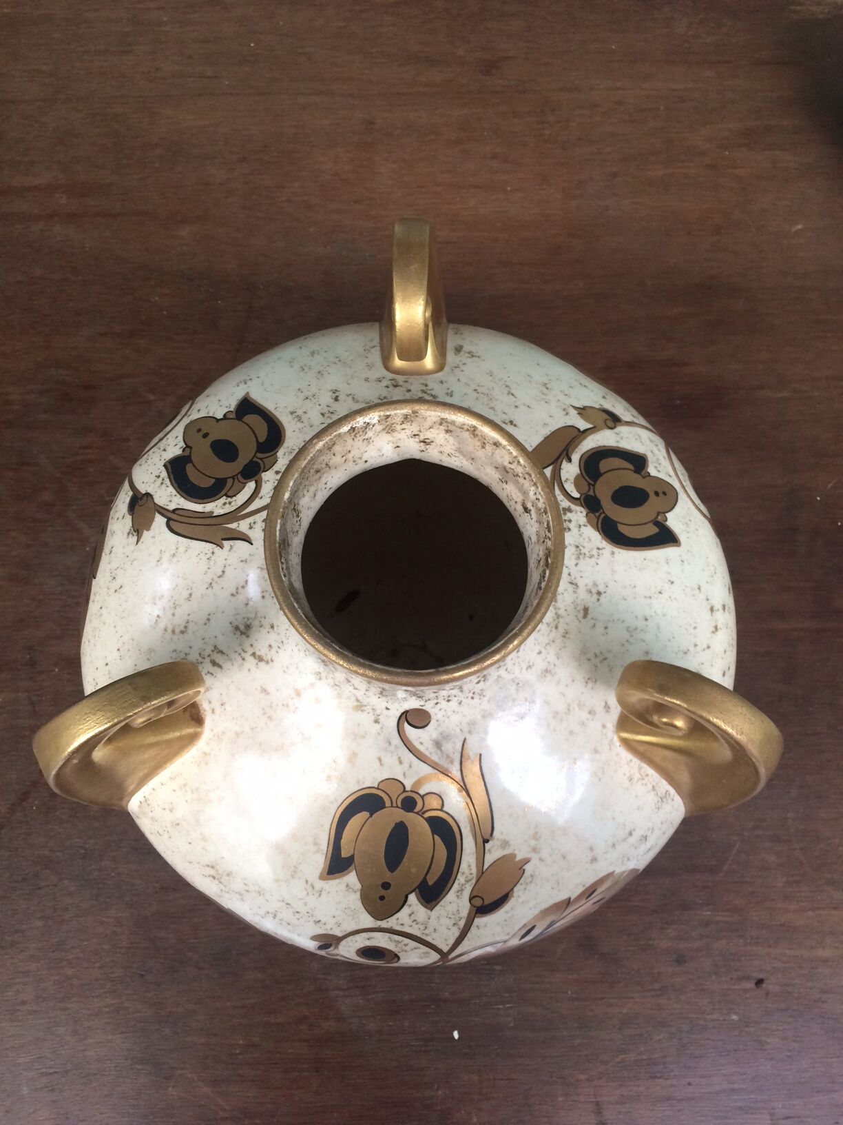 Art deco vase signed Maurice Pinon