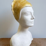 Plaster bust of a woman