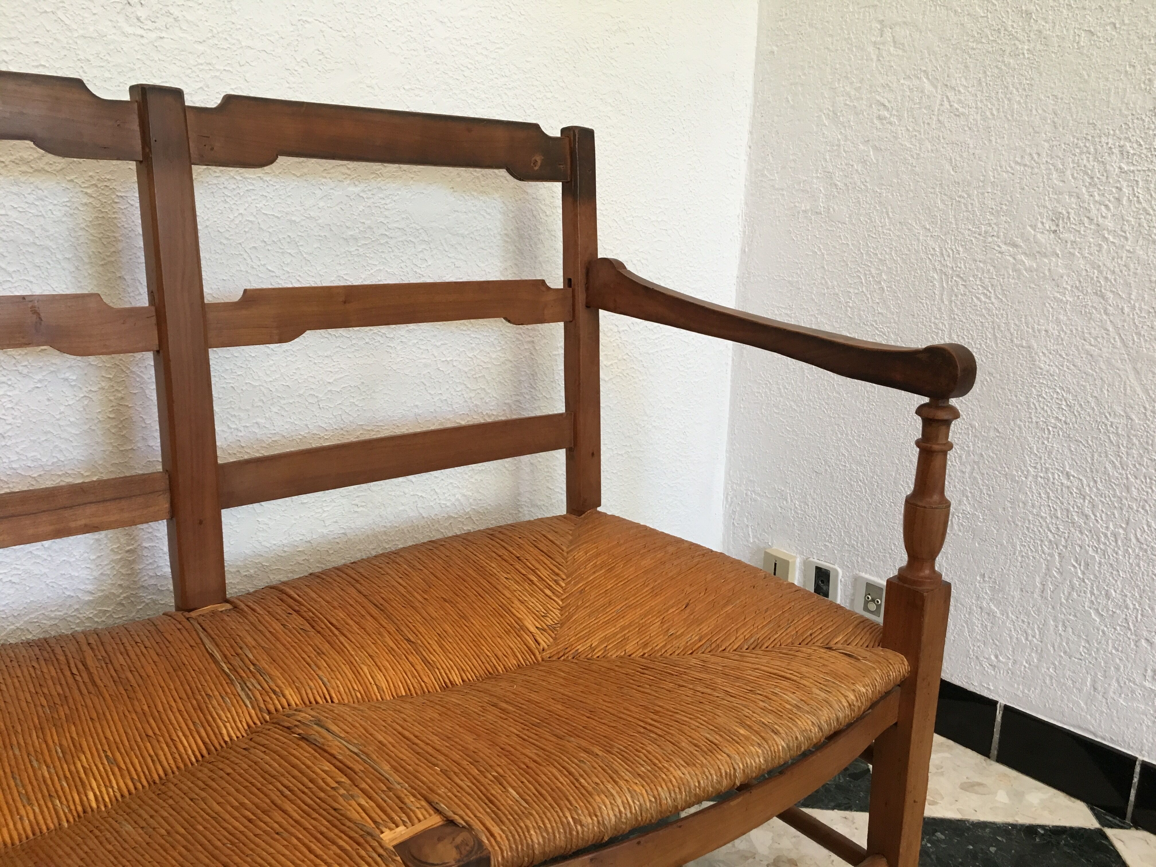 Provencal bench mulched 19th century