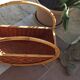 Large vintage rattan/bamboo magazine  rack Italian