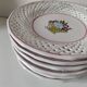 6 pierced dessert plates Portugal